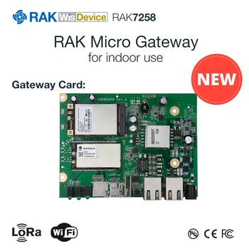 LoRaWAN Indoor Gateway Micro LoRa Gateway WisDevice WIFI moduł 8 kanałów SX1301 Mini PCIe z anteną LoRa RAK7258 Q096