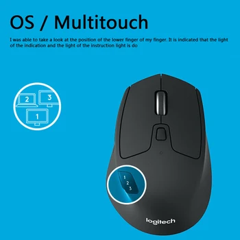 Logitech M720 Wireless Mouse Computer PC Mause 8 niestandardowych przycisków Gamer Mice Bluetooth Unifying Dual Mold