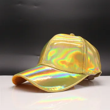 Luksusowa moda PU hip-hop hat for Rainbow Color Changing Baseball cap Back to the Future Prop Bigbang, G-Dragon, Baseball Cap