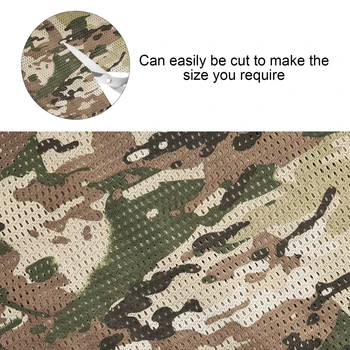 MENFLY Military Digital 1.5 M Wide Army Camouflage Mesh Cloth Hunting Coverage Hidden Net Military Fan Camping Cover Networks