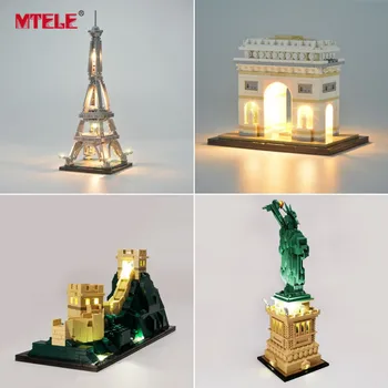 MTELE Light Kit tylko dla architektury skyline Chicago/Las Vegas jest kompatybilny z 21026/21027/21028/21030/21032/21042