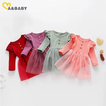 Ma&Baby niż 3-24 m księżniczka noworodka dziewczynek suwaki koszulka z długim rękawem z koronki kombinezon 1-urodziny dziewczynka odzież jesień
