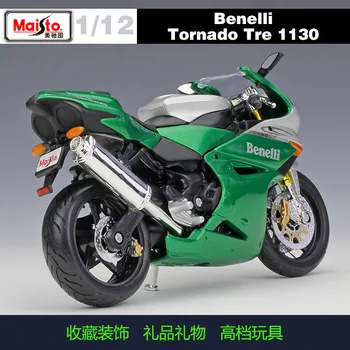Maisto 1:12 Benelli Tornado 1130 Alloy Diecast Motorcycle Model Workable Shork-Absorber Toy For Children Gifts Toy Collection