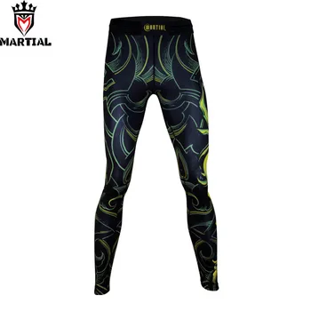 Martial : Taurus printed designs fitness jogging sportowe legginsy dla mężczyzn muay thai spodnie fitness, crossfit legginsy