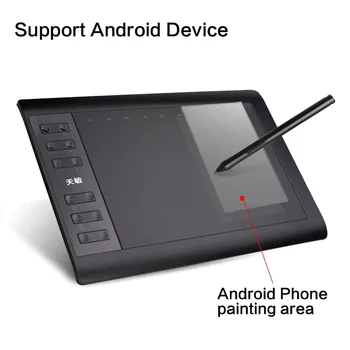 Master Graphic Tablet 8192 Levels Digital 10 X 6 Inch Drawing Tablet Pen Tablet wymiana dla systemu Android