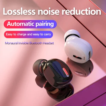 Mini-panewki 5.0 Bluetooth Słuchawki HiFi bezprzewodowy zestaw słuchawkowy z mikrofonem sportowe słuchawki głośnomówiący dźwięk stereo słuchawki dla wszystkich telefonów