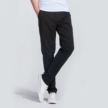 Męskie bawełniane spodnie Slim Fit czarne spodnie stretch elastyczny pas wysokiej jakości ciasne Biegacz 2020 nowość odzież damska spodnie Męskie
