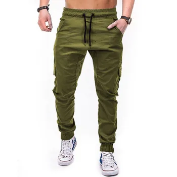 Męskie boczne kieszenie cargo spodnie 2020 hip-hop casual męskie Tatical Joggers spodnie modne codzienne uliczne spodnie