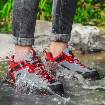 Męskie buty turystyczne dla mężczyzn wodoodporny wspinaczkowa buty na świeżym powietrzu buty turystyczne piesze wycieczki sportowe, myśliwskie buty turystyczne plus size