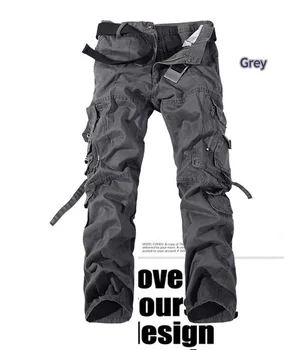 Męskie kombinezony ogromny ładunek ciężki multi-przewodnik wojskowy typu spodnie dostępne duże Stocznie wiosna i lato męskie casual spodnie
