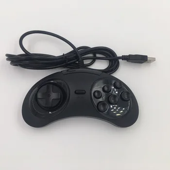 Najlepsze sprzedaży SEGA Genesis USB gamepad kontroler 6 przycisków SEGA USB joystick do gier uchwyt do KOMPUTERA MAC Mega Drive kontrolery