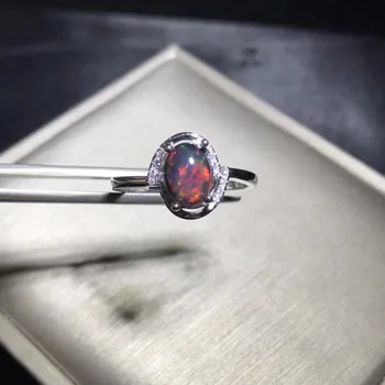 Naturalny opal Kobiet pierścienie zmieniają kolor ognia tajemniczy srebro próby 925 rozmiar regulowany