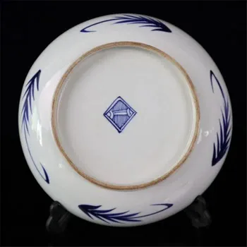 Niebieski I Biały Porcelany Starożytne Piękno Kobiety Charakter Wzór Chiński Porcelanowy Talerz Owocowa Talerz Ozdobny Talerz Prezent