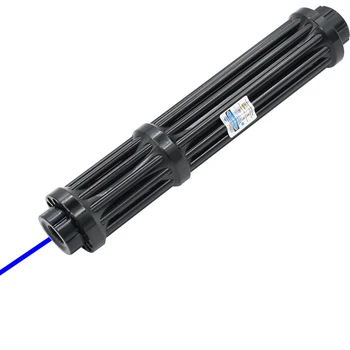 Niebieski wskaźnik laserowy długopis polowanie wysoka moc 10000м 450Нм celownik laserowy latarka świeci zapałka cygara świeca
