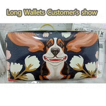 Noisydesigns Shih Tzu Dog Wzór Women Wallet Animal Long Clutch Zipper Wallet Dla Pani Dziewczyny Karta Kredytowa Uchwyt Monet Hasp Torby
