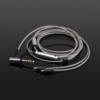 Nowe!! Posrebrzane kabel audio z mikrofonem dla DUNU TITAN 3 TITAN 5 TITAN 6 słuchawki douszne T3/T5/T6