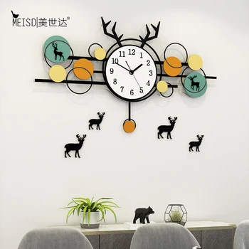 Nowe koło ciche duże dekoracyjne zegar ścienny Zegar nowoczesny design salon dekoracji domu zegary ścienne naklejki ścienne