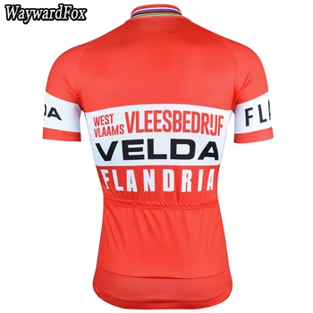 Nowy czerwony jazda na rowerze Jersey retro klasyczna rowerowa odzież letnia męska z krótkim rękawem rowerowa odzież ROAD ropa ciclismo maillot Quick Dry