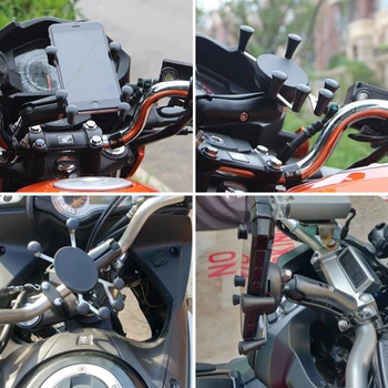 Nowy motocykl Uchwyt do telefonu na rower Uchwyt do telefonu na rower kierownica obsługa silnika mocowanie gniazd dla kart
