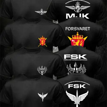 Nowy norweski oddział armii Norwegii Forsvarets Spesialkommando FSK t-shirt