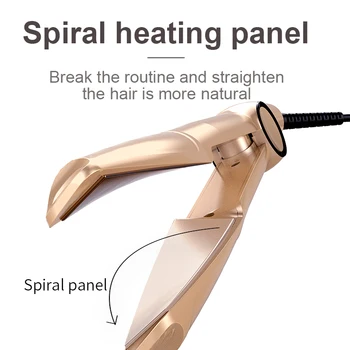 Nowy spiralny prostownica do włosów lokówka i prostowanie podwójnego przeznaczenia Opona четырехскоростной kontrola temperatury lokówka