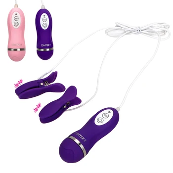 OLO brodawki wibrator 10 częstotliwość sutek zaciski masaż piersi pobudzający sex zabawki dla kobiet damska masturbacja gry dla Dorosłych