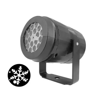 Obrotowy Projektor Płatki Śniegu Boże Narodzenie Śnieżynka Projekcyjny Światło Kryty Ogród Laserowe Projekcyjne Światła Zwierzęta Dekoracyjne Światła