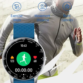 Ockered Smart Watch Men DIY Watchface Full Touch fitness tracker rytmu serca, ciśnienia tętniczego krwi Smart Clock Women Smartwatch dla mi