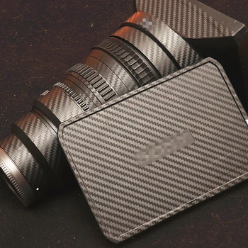 Odporne na zarysowania soczewki Skin Wrap Cover Protector Wear Case Carbon Black do Sony 55F1.8 24-70F1.8 852F1.8 16-35F4 18-105