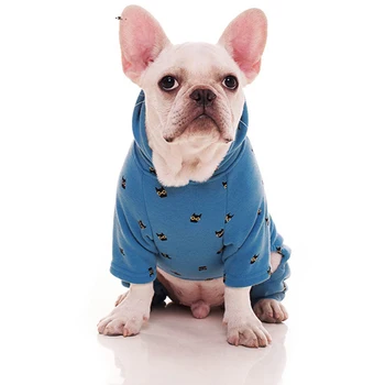 Odzież dla psów miękki aksamit zagęścić kombinezon Pet piżamy dla szczeniaka mały i średni pies płaszcz dres Yorki odzież
