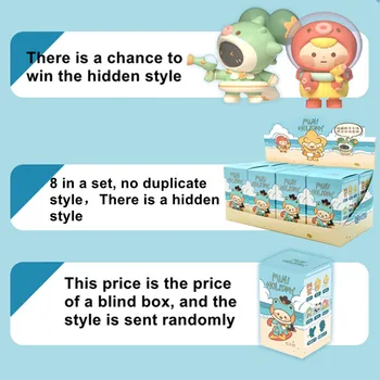 Oryginalny mini świat święto serii ślepa pudełko zabawki lalka 9 styl casual jeden cute anime rysunek prezent