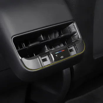 Os klimatyzacja otwór wentylacyjny wyjście USB ładowanie pokrywa ochronna dla Tesla Model 3 2017 2018 2019 akcesoria samochodowe