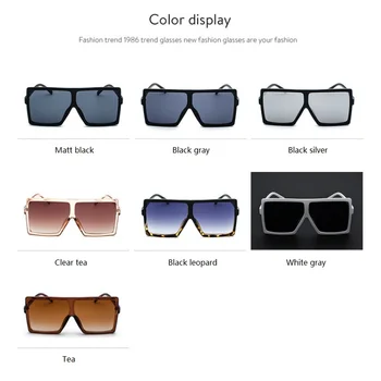 Oversize kwadratowe okulary Kobiety 2020Fashion okulary klasyczne retro marki projektant okulary damskie De Sol UV400