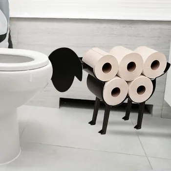 Owce Dekoracyjny Toaleta Owce Uchwyt Na Papier Toaletowy Metalowy Rolka Papieru Regał Do Łazienki Wolnostojący Łazienka Przechowywania Tkanek