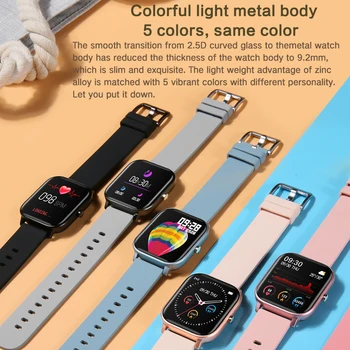 P8 Global Version Smart Watch Men Women Sport Fitness Tracker Heart Rate Blood Pressure Monitor Smart bransoletka dla Xiaomi iPhone