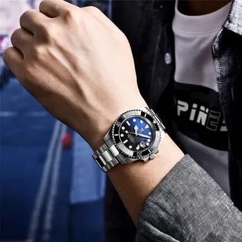 PAGANI DESIGN męskie automatyczne mechaniczne NH35A zegarek ze stali nierdzewnej nurków godzin szkło szafirowe męskie zegarki reloj hombre