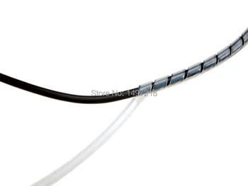 Ping10mm * 10m długość torebce kabel i przewód zasilający spiralny owinąć kabel tidyTube komputer Sterowanie kablowe przewód rękawy