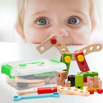 Plac spiralne montaż Baby Hands-on Multi-Function Repair Nut Combination Demontaż Toolbox Educational Boys Toys