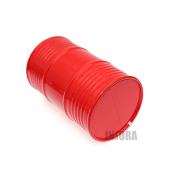Plastikowy Czerwony oleju bęben 1:10 RC gąsienicowy pojazd akcesoria do Axial SCX10 90046 D90 D110 TF2 TAMIYA CC01