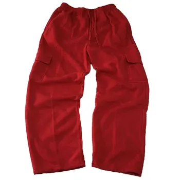 Plus rozmiar hip-hop biegacze spodnie dresowe dla mężczyzn i kobiet meble ubrania duża kieszeń spodnie-cargo codzienne bezpośrednie temat luźne spodnie