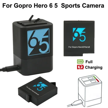 Podwójna ładowarka batterie do gopro hero 5 black battery dla GoPro Hero 6 8 hero7 hero6 hero5 battery dla GoPro battery 7