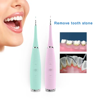 Profesjonalny 5 trybów elektryczny do zębów skaler Sonic Silicone Tooth Cleaner wielokrotnego ładowania USB kamień nazębny Remover plamy kamień nazębny