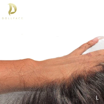 Przezroczyste koronki przednie 13x6 szwajcarska koronkowa body-fala brazylijski Remy naturalne przedłużanie włosów ludzkich hd lace vendors Dollface