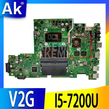 Płyta główna Akemy ASUS VivoBook X542UQ X542UR X542UN X542UF X542U FL8000U płyta główna laptopa w/ I5-7200U (V2G) GPU