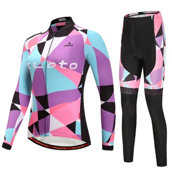 RCC Pro Team 2020 oddychająca odzież rowerowa zestaw z długim rękawem AutumnJersey kostium basen rower MTB MILOTO Maillot