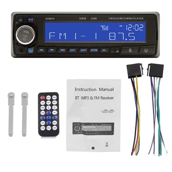 Radio odtwarzacz MP3 radio samochodowe stereo głośnik samochodowy audio 60Wx4 FM stereo Auto radio z In Dash Bluetooth, wejście AUX 1Din USB