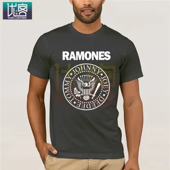 Ramone logo t-shirt śmieszne koszulki bawełniane topy t-shirt, bawełniana koszulka prezent codzienne z krótkim rękawem top O szyja bawełniane koszulki topy