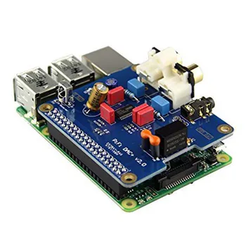 Raspberry Pi 3 Audio Sound Card Module I2S Interface HIFI DAC Expansion Board+czarny akryl sprawa dla Raspberry pi 2/3 Model B