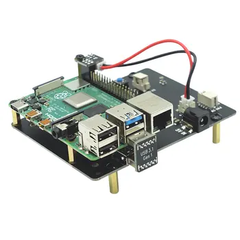 Raspberry X825 2.5 inch SATA HDD/SSD Storage Expansion Board akrylowe etui dla Raspberry Pi 4B ( 4 Model B )