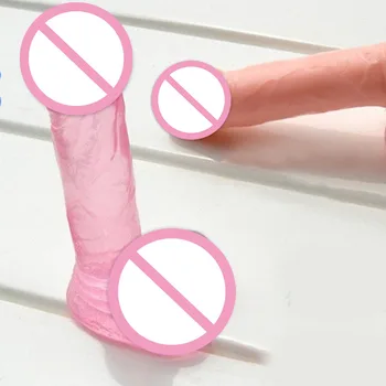 Realistyczny wibrator dla kobiet pchanie masturbator 11,5 cm Mini fałszywe penis G Spot masturbacja wibratory członek intymne seks zabawki